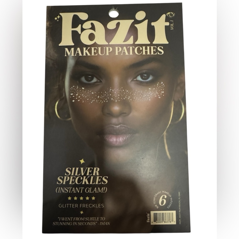 Fazit Silver Speckles Makeup Patches – Glitter Freckles – NEW Sealed